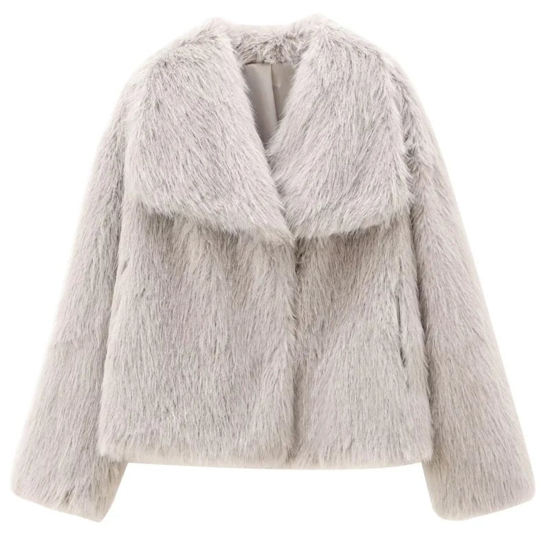 Velvet Plum Luxe Plush Coat