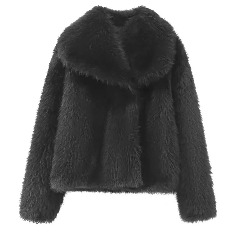 Velvet Plum Luxe Plush Coat