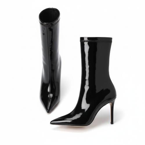 Ankle Boots Midnight Patent Stiletto