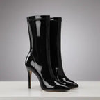 Ankle Boots Midnight Patent Stiletto
