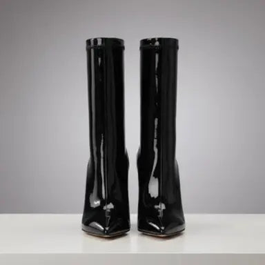 Ankle Boots Midnight Patent Stiletto