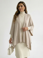 100% Merino Wool Knit Cape