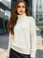 Merino Wool Mock Neck