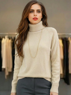 Merino Wool Mock Neck