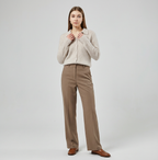 Alpaca‑Blend Collared Cardigan Chelsea