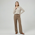 Alpaca‑Blend Collared Cardigan Chelsea