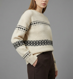 MaisonLorne™ Fair‑Isle Wool Crew Whitby