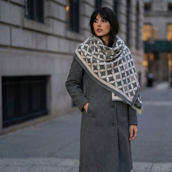 Geometric Petal Scarf